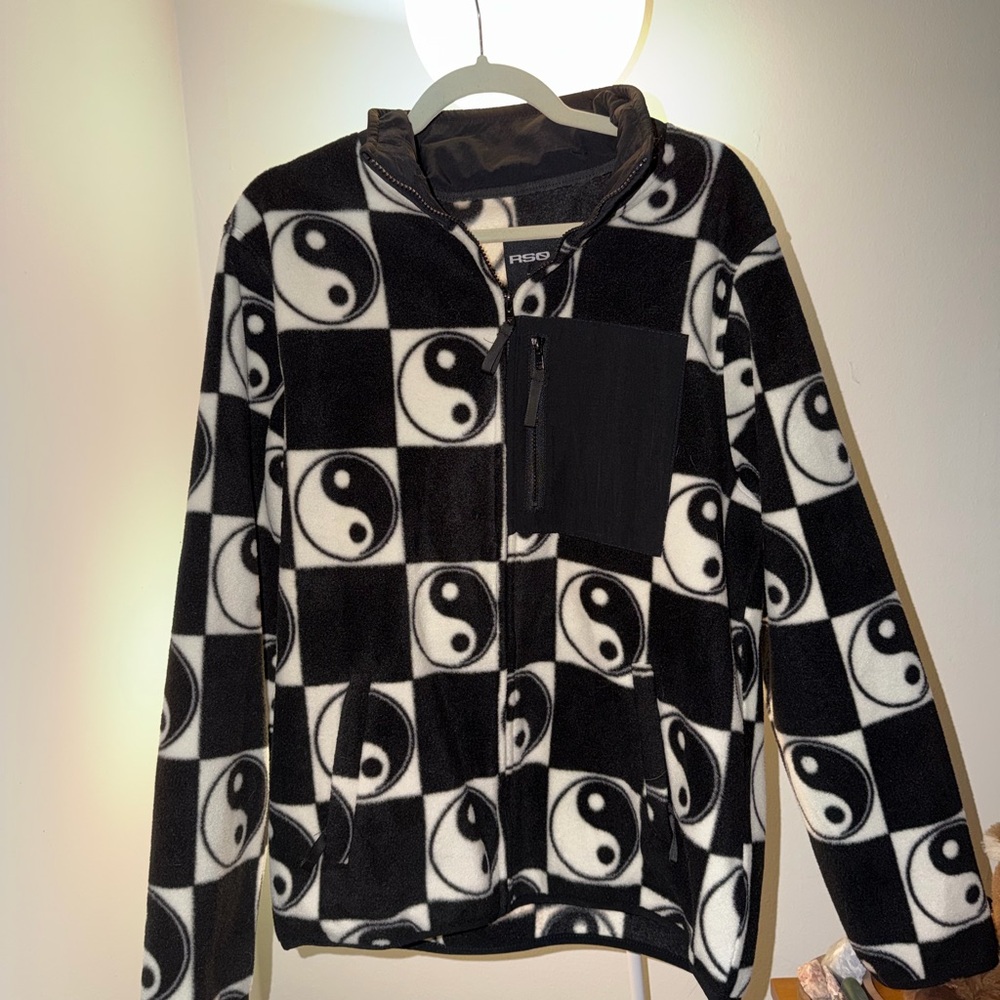 RSQ Black and White Yin Yang Jacket
